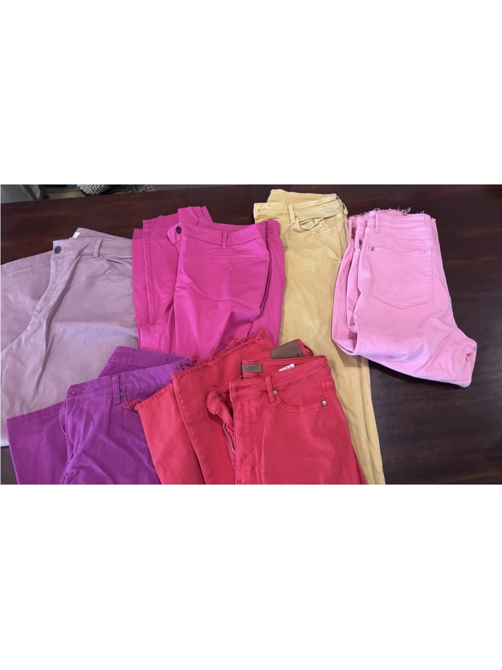 Colorful Assorted Women's Jeans - Pink, Fuchsia, Red, Purple, Yellow